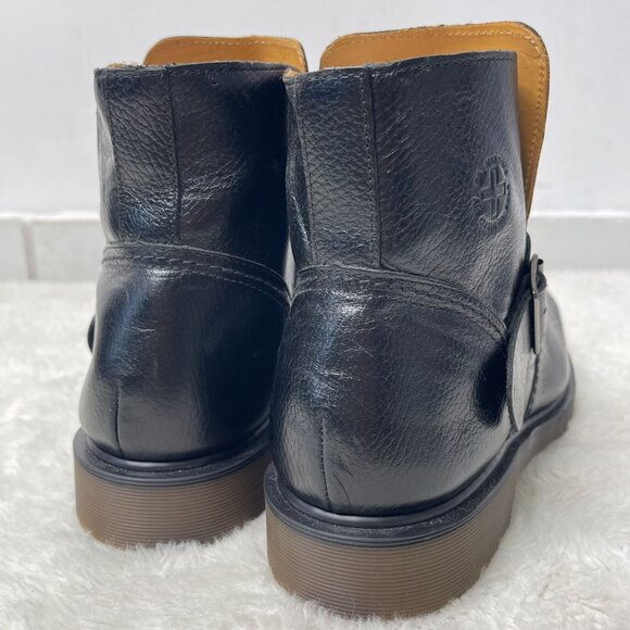 Dr. Martens Men's Black Leather Rocco Ankle Boot Buckle Shoes Size 12M - Picture 4 of 13